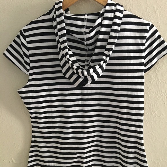 NWT🎉 Striped Lounge / Cover Up Dress Sz L - Picture 7 of 8